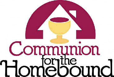 Graphic of a chalice with the test Communion for the Homebound