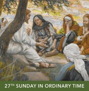 Painting of Jesus speaking with his disciples
