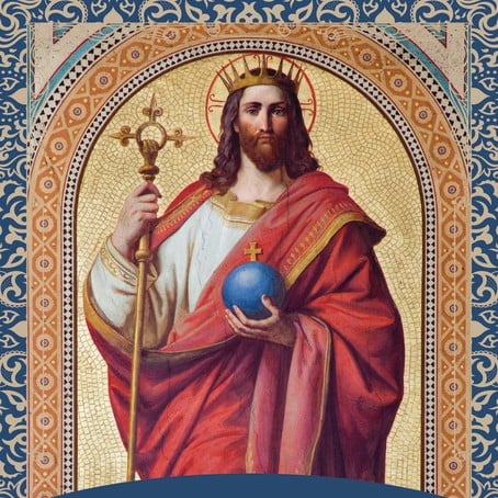 a vintage illustration of Christ the King