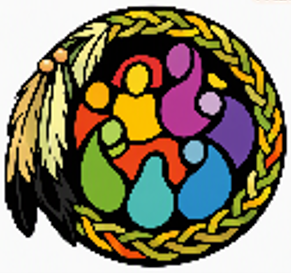Logo depicting indigenous community members