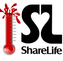 ShareLife logo with thermometer